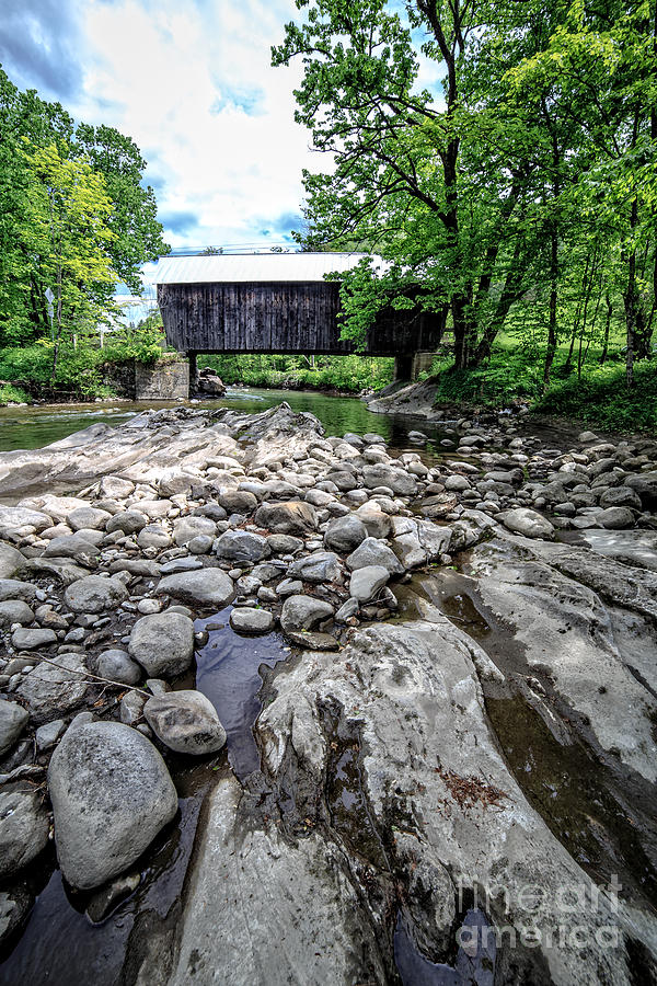 Moxley Covered Bridge Chelsea Vermont #3 Photograph by Edward Fielding