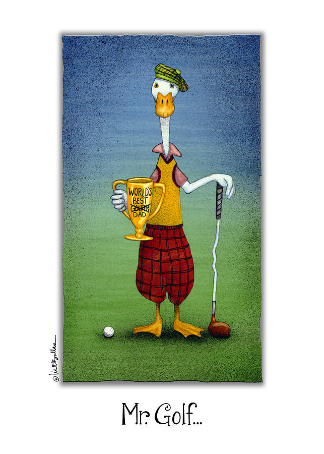 Mr. Golf #2 Painting by Will Bullas