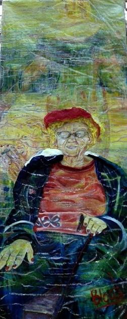 Mrs Boyda Painting by Peggy  Blood