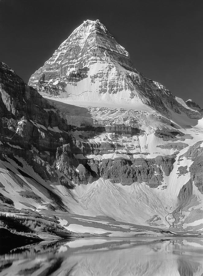 103424-BW-Mt. Assiniboine Photograph by Ed  Cooper Photography