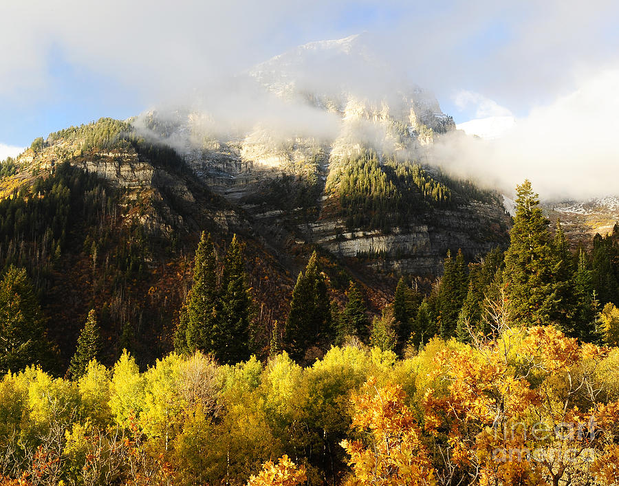 Mt. Timpanogos in Fall Photograph by Dennis Hammer - Pixels