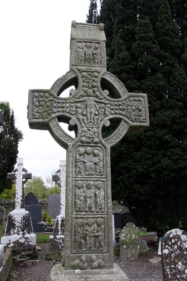 Landscape Photograph - Muiredachs Cross - Monasterboice by Christiane Schulze Art And Photography