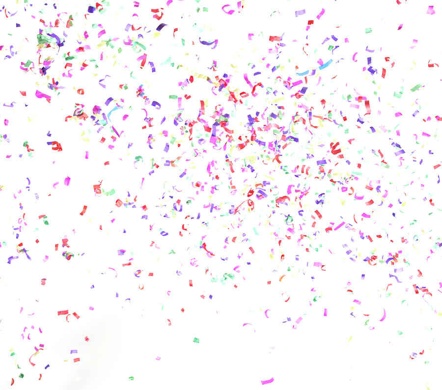 Multicolored Confetti #1 by Lauren Burke
