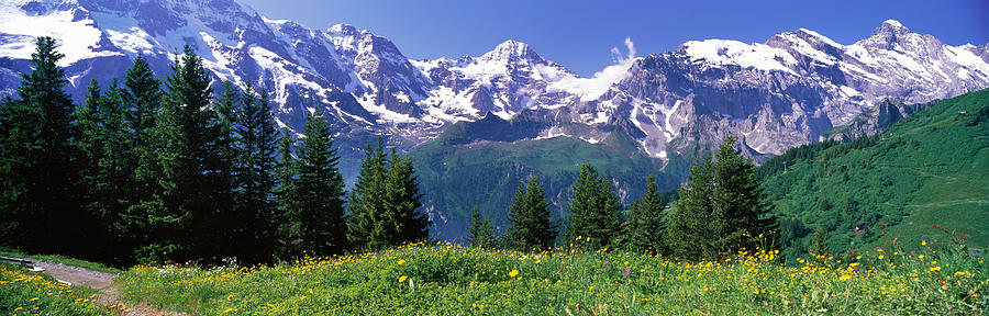 Mountain Photograph - Murren Switzerland #1 by Panoramic Images