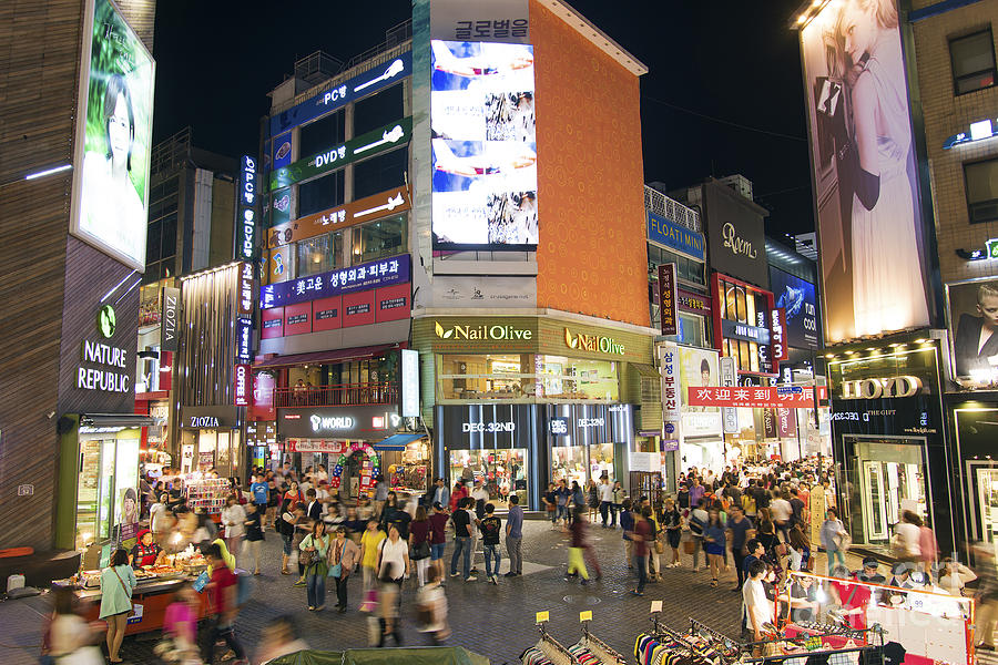 Shopping Street In Seoul