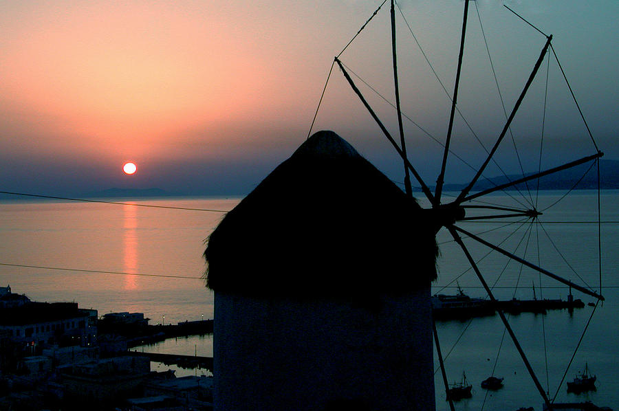 Sunset Photograph - Mykonos Island Greece #1 by Colette V Hera Guggenheim