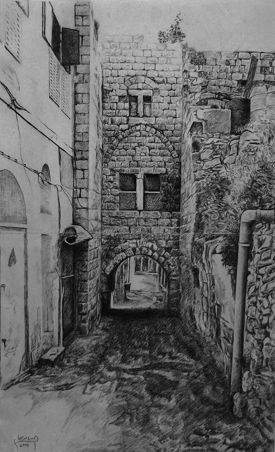 Nablus #1 Drawing by Deeb Marabeh