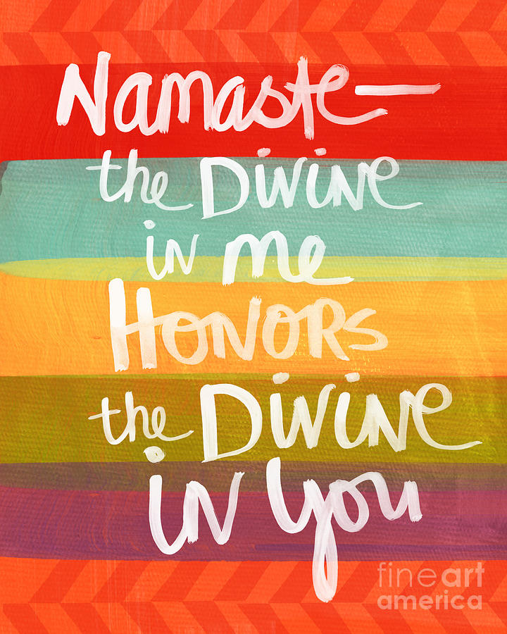 Namaste Painting - Namaste  by Linda Woods