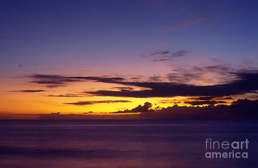 Nanakuli Beach after Sunset #1 Photograph by Thomas R Fletcher