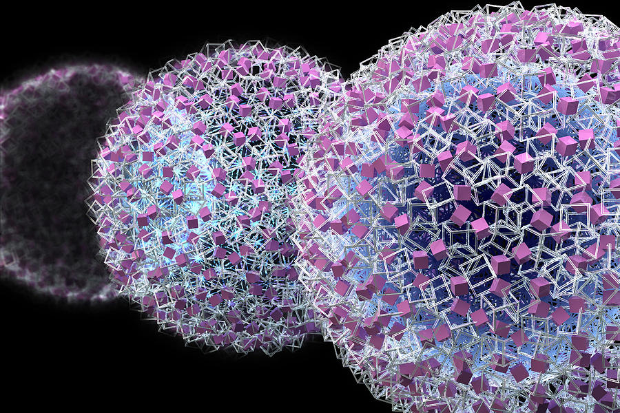 Nanoparticles, Illustration #1 Photograph by Ella Marus Studio