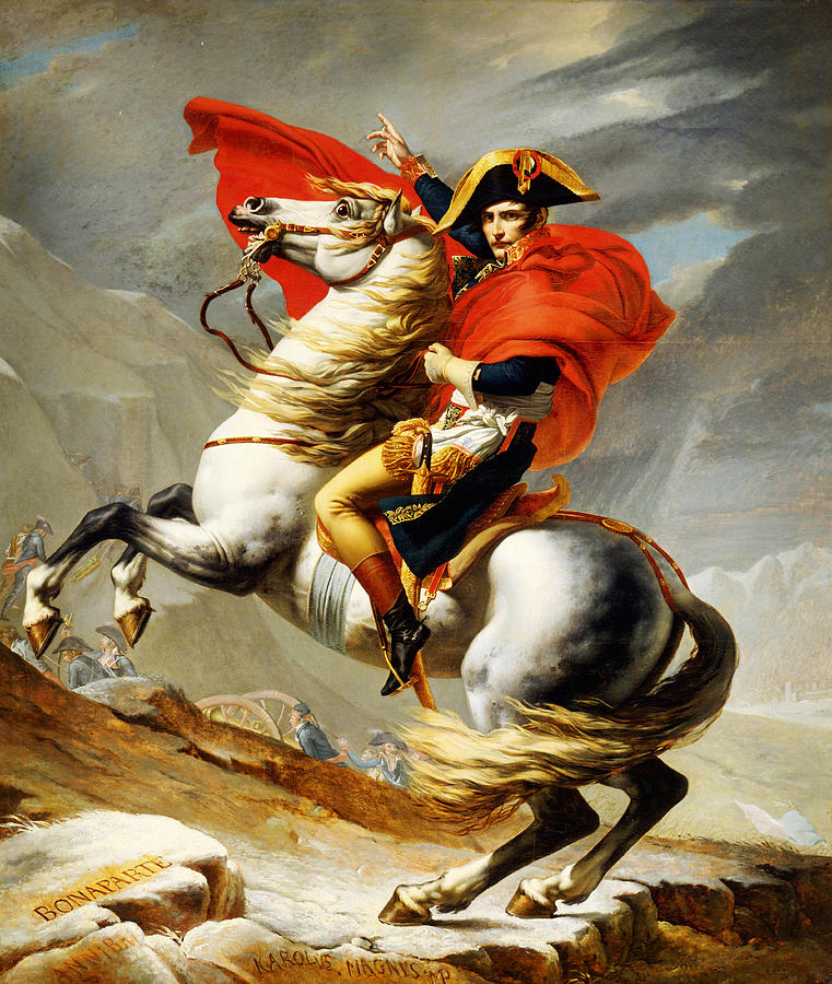 Napoleon Crossing the Alps Painting by Celestial Images