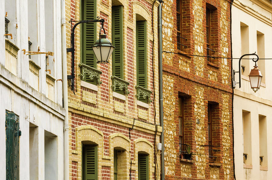 Narrow Street And Houses, Honfleur Photograph by Russ Bishop | Fine Art ...