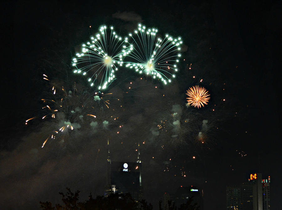 Nashville Fireworks 2014 #1 Photograph by Ally  White