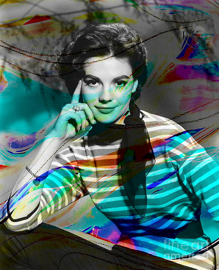 Natalie Wood #1 Mixed Media by Marvin Blaine