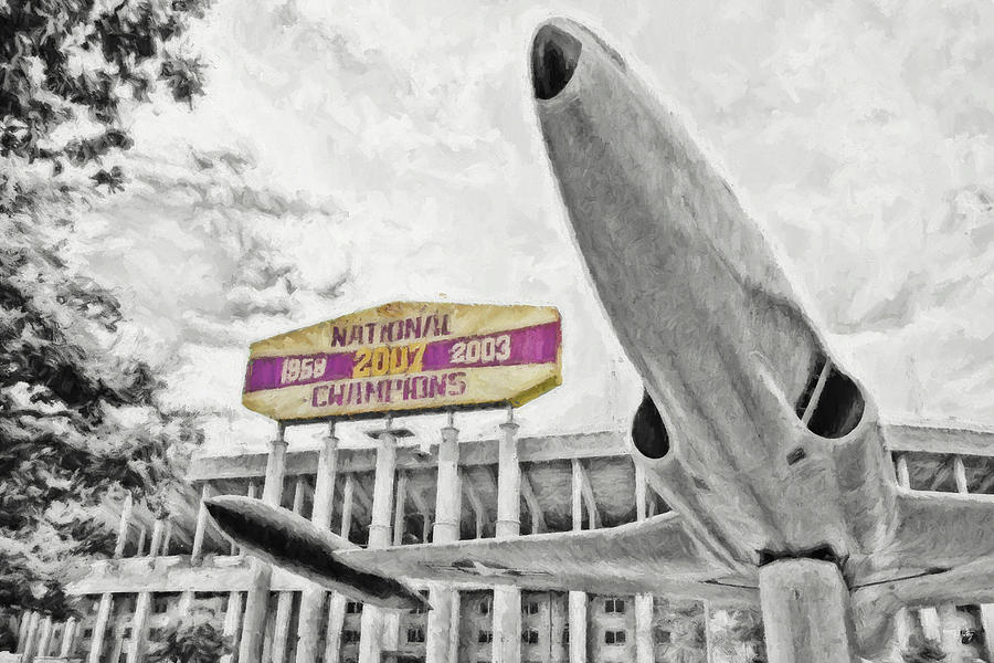 Baton Rouge Photograph - National Champions - HDR surreal by Scott Pellegrin