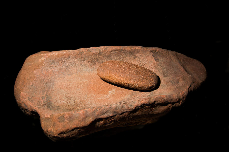 Native American Nut And Seed Hand Stone #1 Photograph by Millard H. Sharp