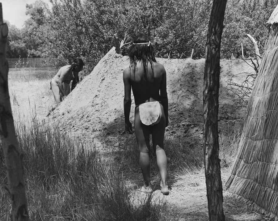 Native American Sweat Lodge Photograph by Underwood Archives Onia