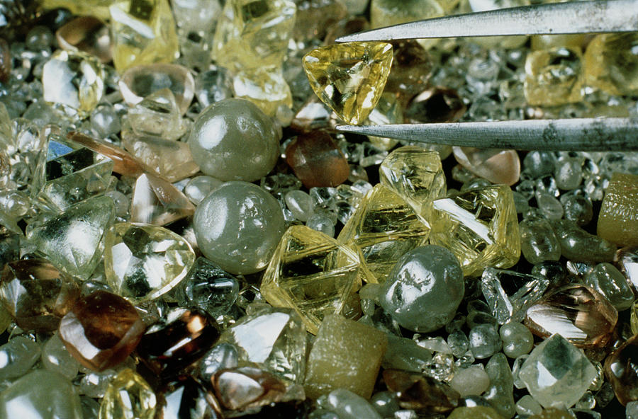 Natural And Synthetic Diamonds #1 Photograph by Sinclair Stammers/science Photo Library