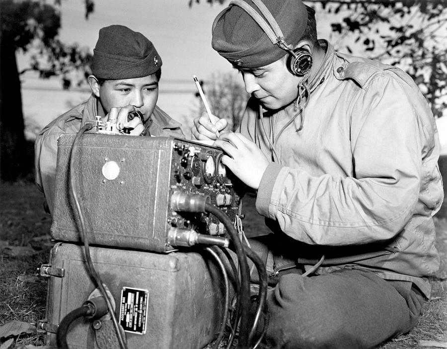 Equipment Photograph - Navajo Code Talkers #1 by Us Navy