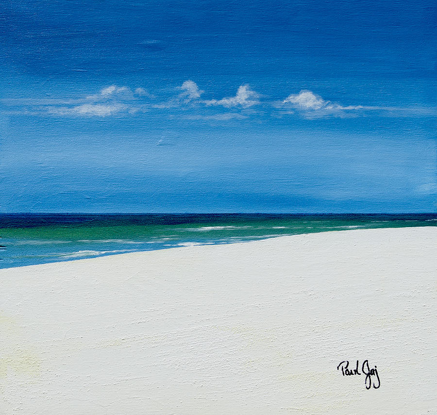 Navarre Beach Painting by Paul Gaj