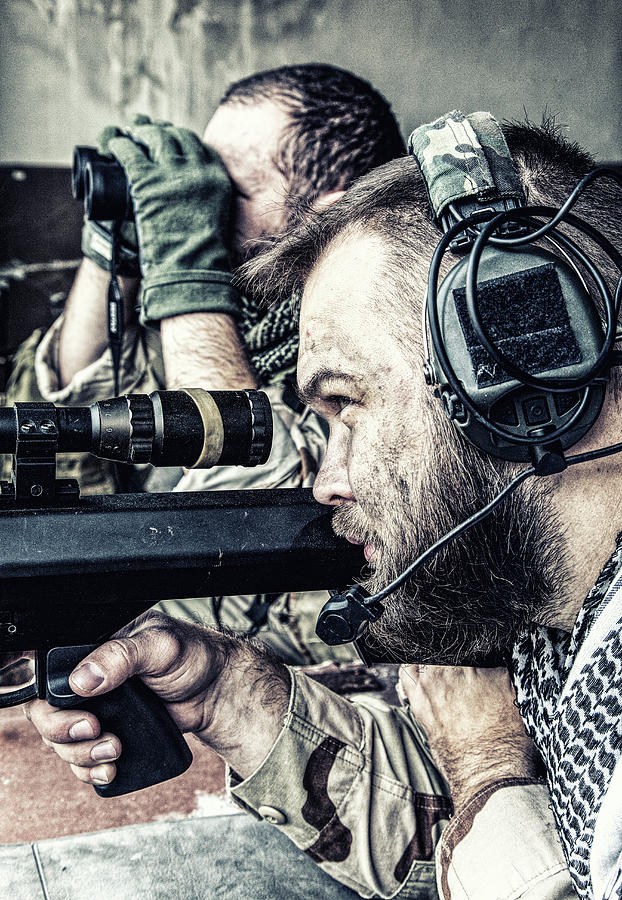 Navy Seal Sniper Team Engaging Targets Photograph by Oleg Zabielin Pixels