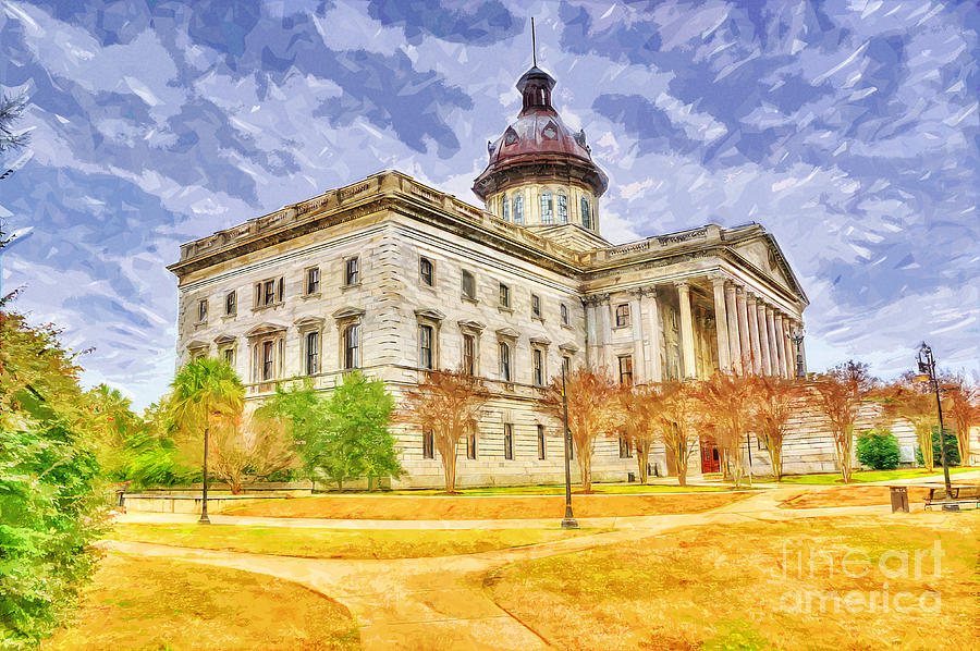 NE Columbia SC capitol HDR #1 Photograph by Ules Barnwell
