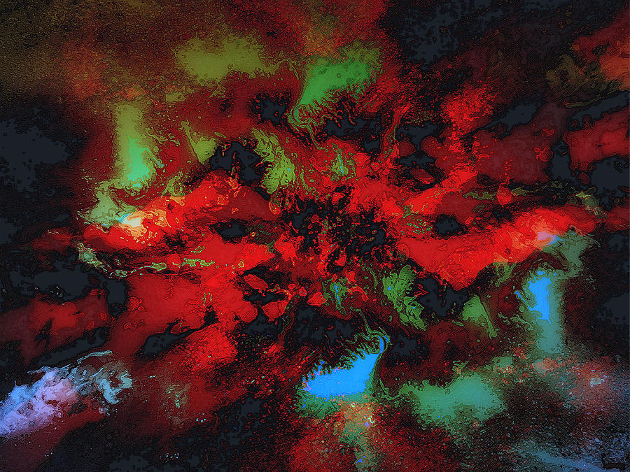 Nebula Rosa #1 Painting by Michaelalonzo Kominsky