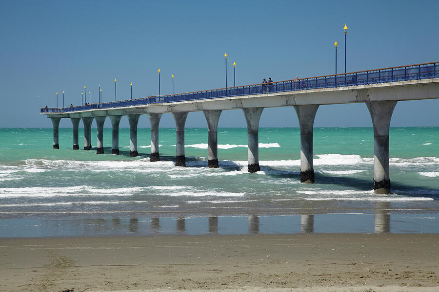 New Brighton Pier, Christchurch #1 Photograph by David Wall - Fine Art ...