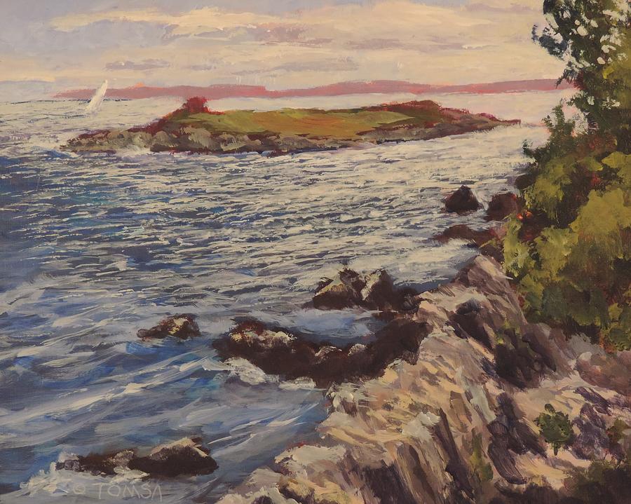 New England Coast - Art by Bill Tomsa Painting by Bill Tomsa - Fine Art ...