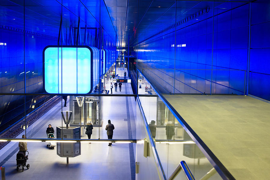 New Hafencity station in Hamburg Photograph by Frank Gaertner Fine
