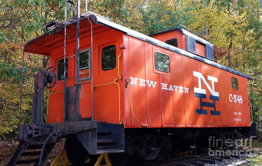 New Haven Caboose Photograph by Linda Troski