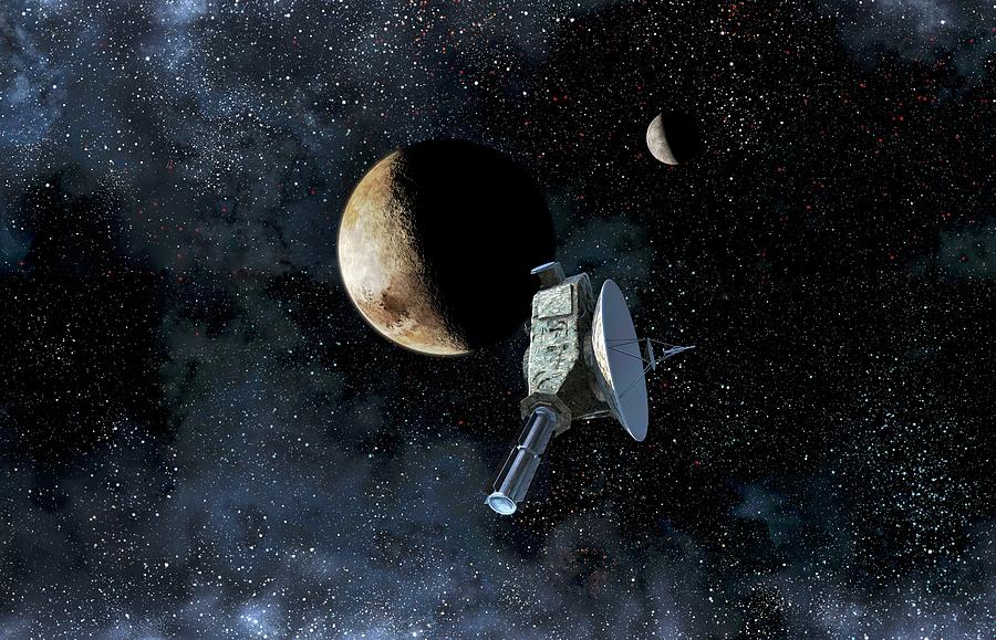 Space Photograph - New Horizons At Closest Approach To Pluto #1 by Take 27 Ltd