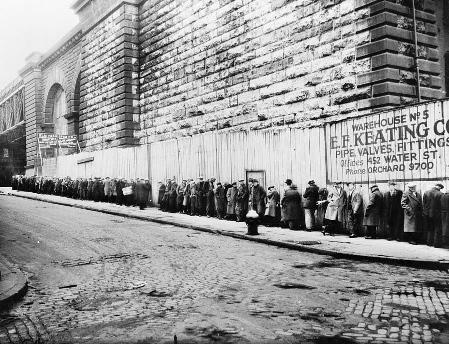 New York City Bread Line #1 Photograph by Granger