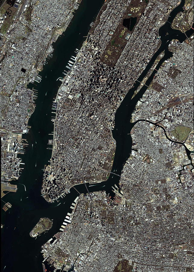 New York City Photograph - New York City #1 by Geoeye/science Photo Library