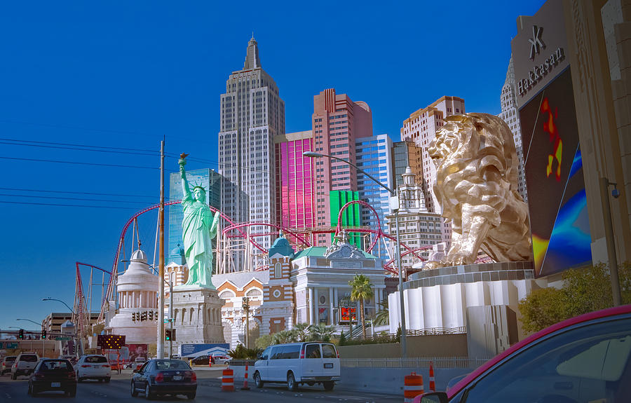Las Vegas Photograph - New York New York - M G M. Las Vegas 2 by Daniel Furon