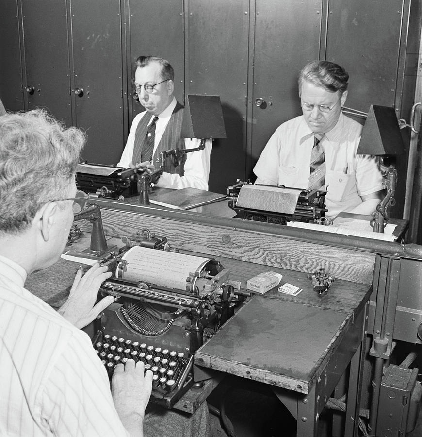 New York Times Office, 1942 Photograph by Granger - Fine Art America