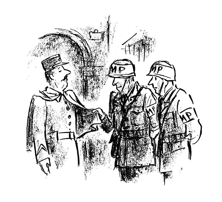 New Yorker October 28th, 1944 Drawing by Alan Dunn