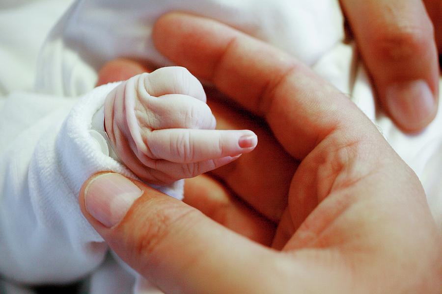 newborn-baby-s-hand-photograph-by-mauro-fermariello-science-photo