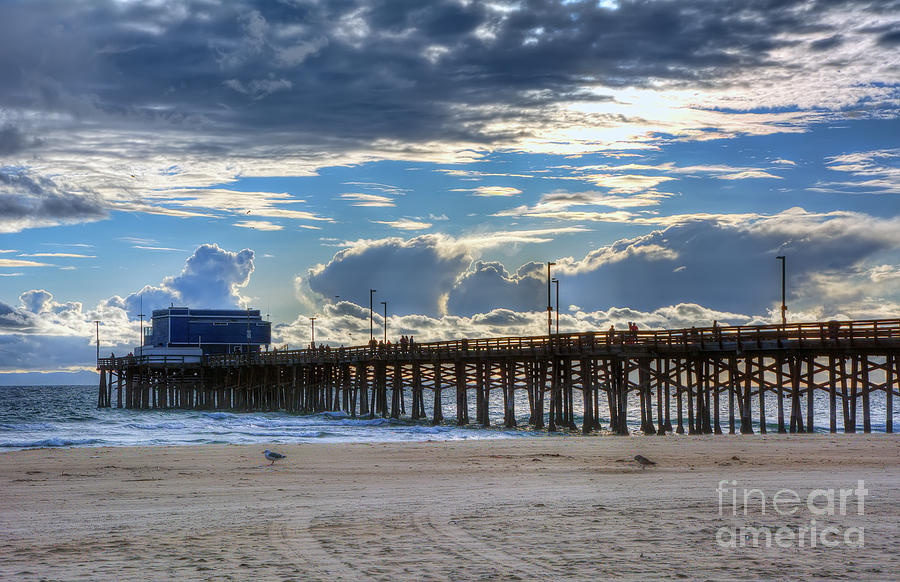 Beach Photograph - Newport Beach Pier #1 by Eddie Yerkish