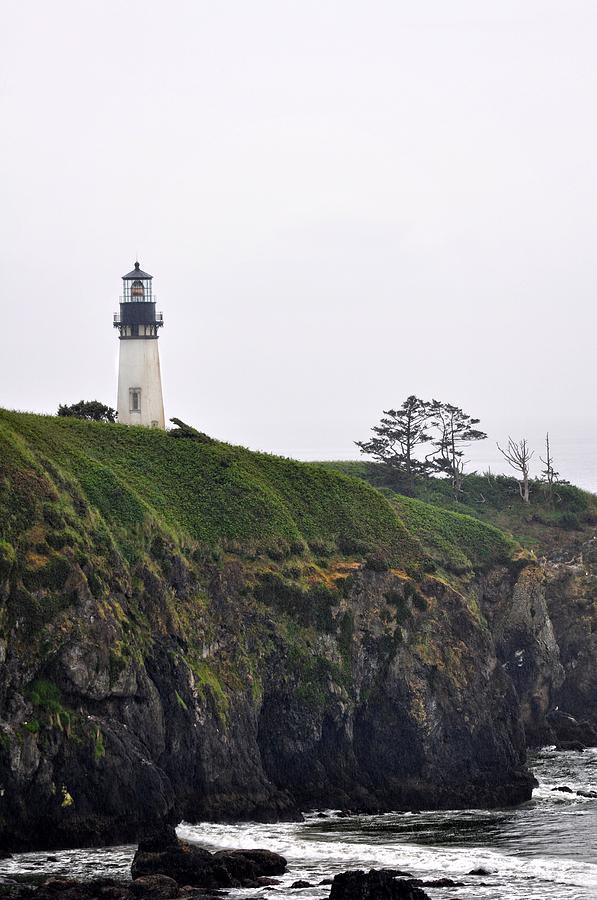 Lighthouse Photograph - Newport Oregon - Yaquina Head Lighthouse #1 by Image Takers Photography LLC
