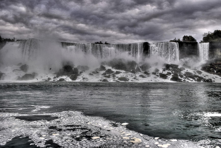 Waterfall Photograph - Niagara Falls Crashing Waters V2 #1 by Michael Frank Jr