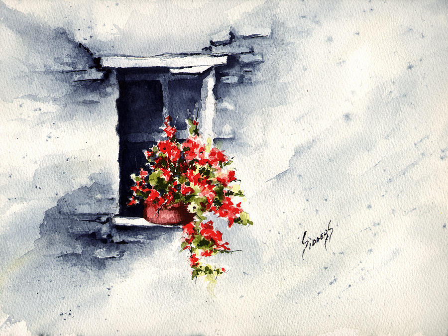 Niche With Flowers #2 Painting by Sam Sidders
