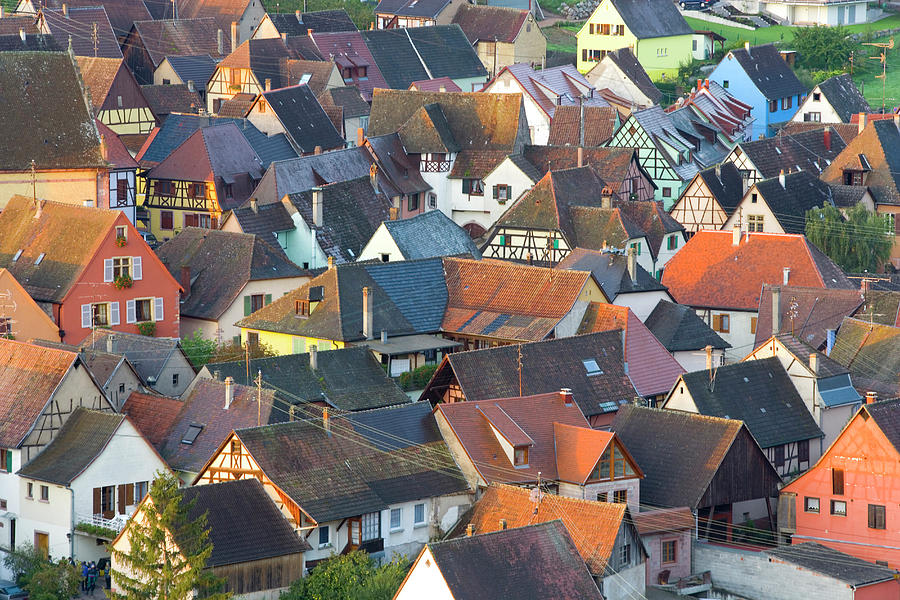 Architecture Photograph - Niedermorschwihr, Alsace, France #1 by Peter Adams