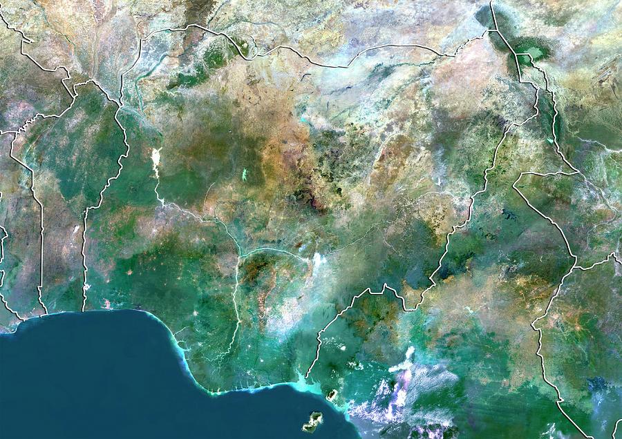 Nigeria Photograph by Planetobserver/science Photo Library