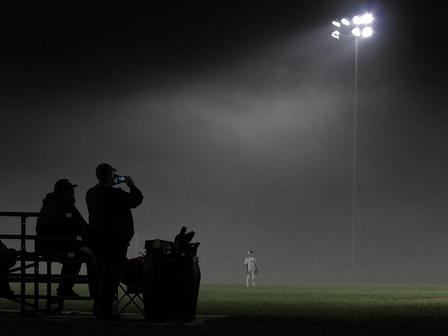 Night Baseball #1 Photograph by Frank Romeo