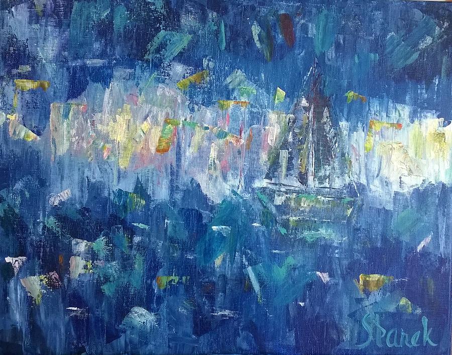 Night Breeze #1 Painting by Deb Mayer