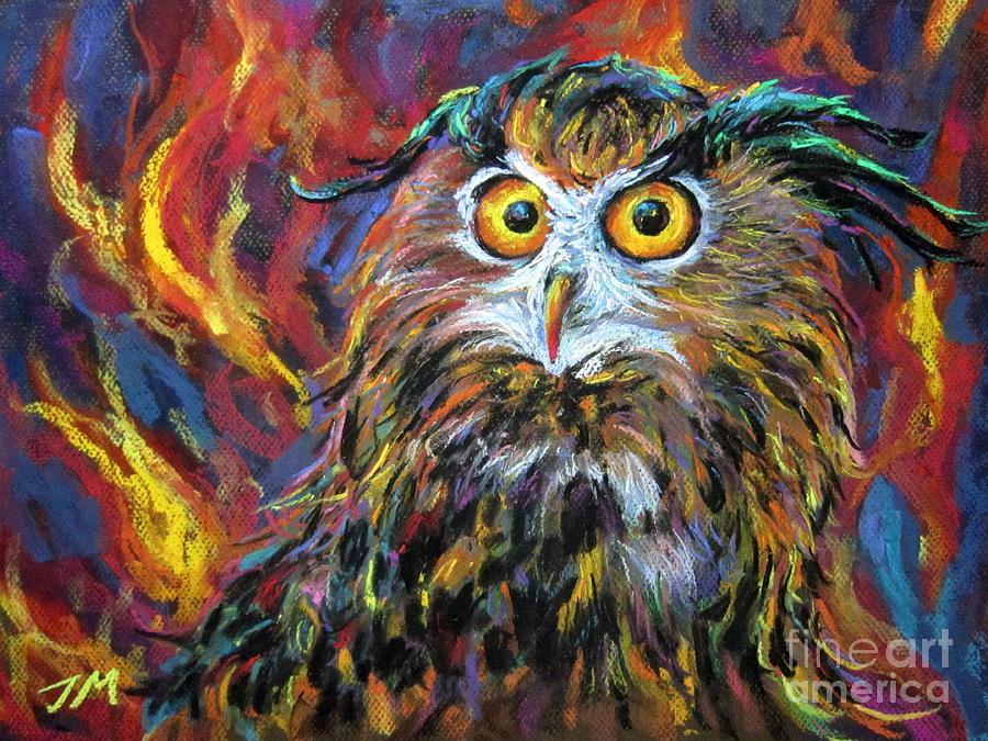 Night owl #2 Painting by Jieming Wang