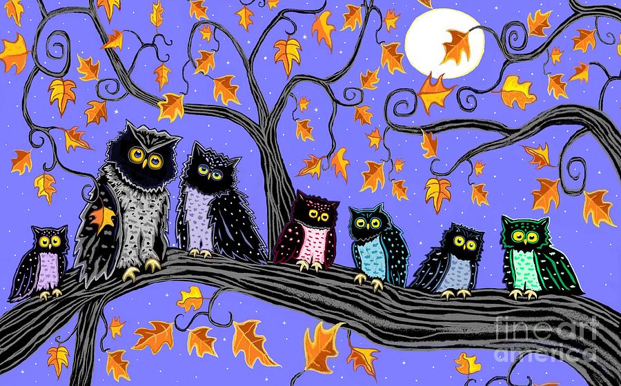 Night Owls Painting