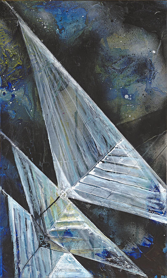 Sails Painting - Night Sails #1 by Tanya Kimberly Orme
