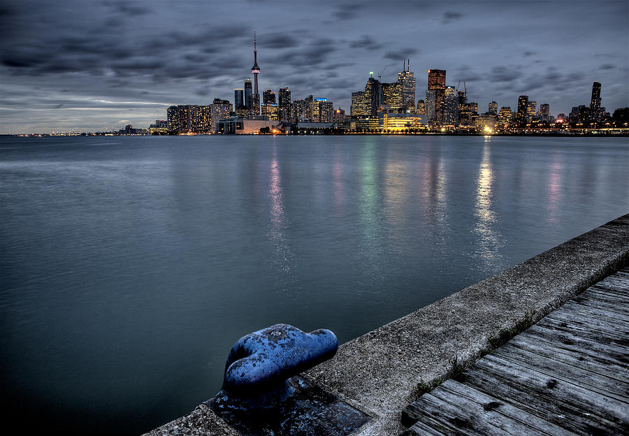 Landmark Photograph - Night Shot Toronto City #1 by Mark Duffy